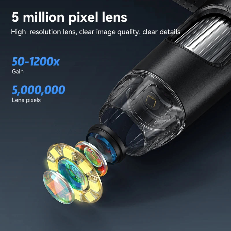 INSKAM Portable IPS Digital Microscope USB 1200X Magnification HD