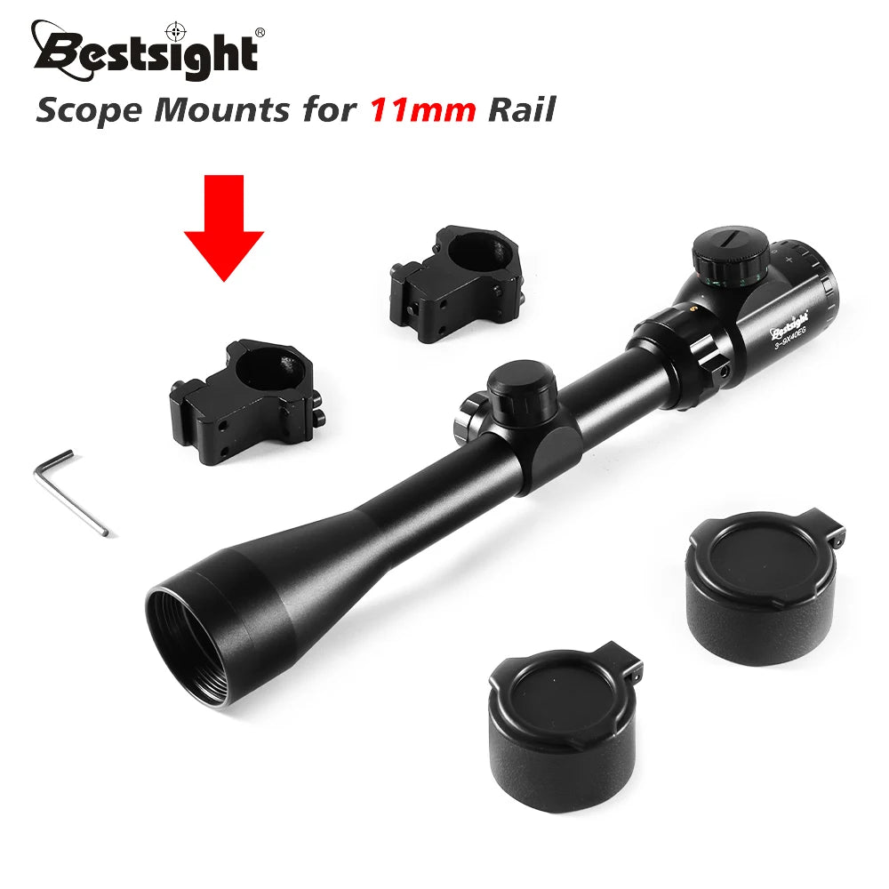 Nabila Illuminated Mil Dot Crosshair Rifle Scope Mounts