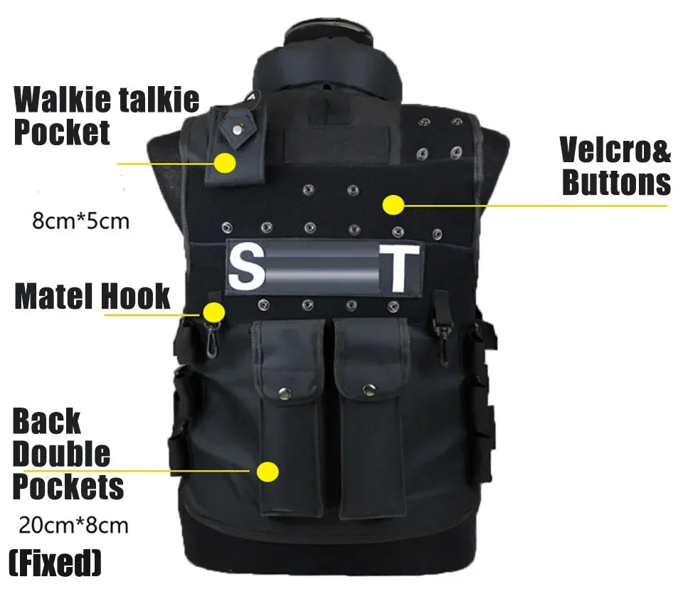 SWAT Tactical Vest With Multi Pockets For Outdoor Use