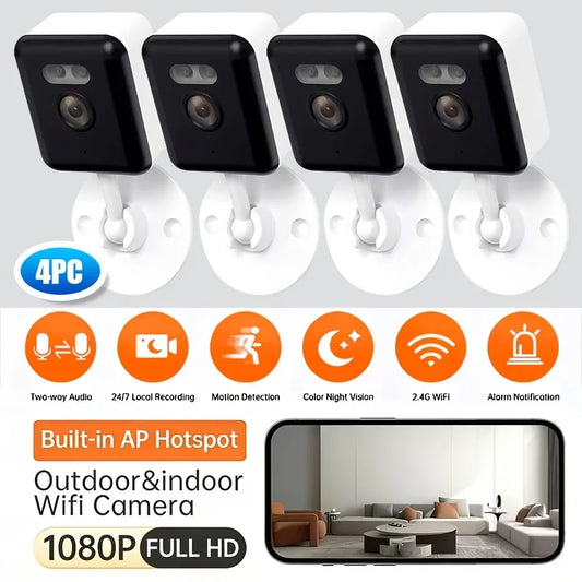 Funovation 1080p WiFi Smart Home Security Camera 2 Way Audio