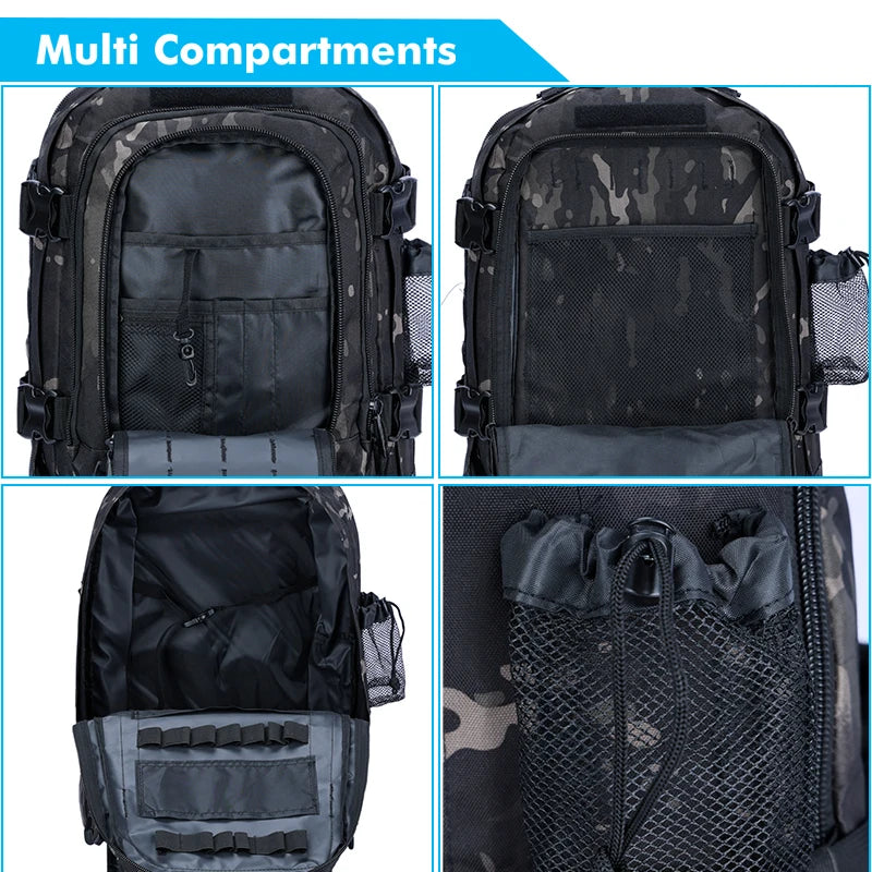 Tactical Backpack Military Assault Pack Molle Bug Out Bag