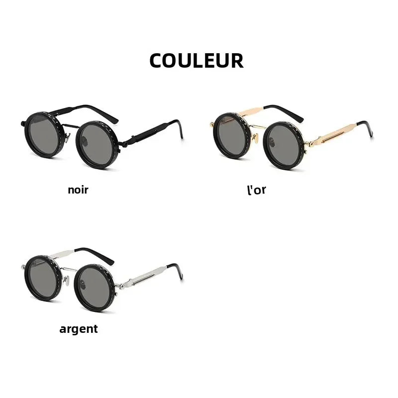 Polarized Round Sunglasses ND9 Adjustable Dimming UV400 Eyewear