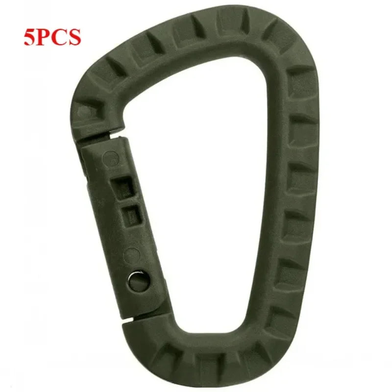Plastic Carabiner Snap Clip Hook D Ring Buckle For Molle Backpacks