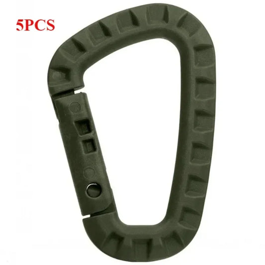 Plastic Carabiner Snap Clip Hook D Ring Buckle For Molle Backpacks