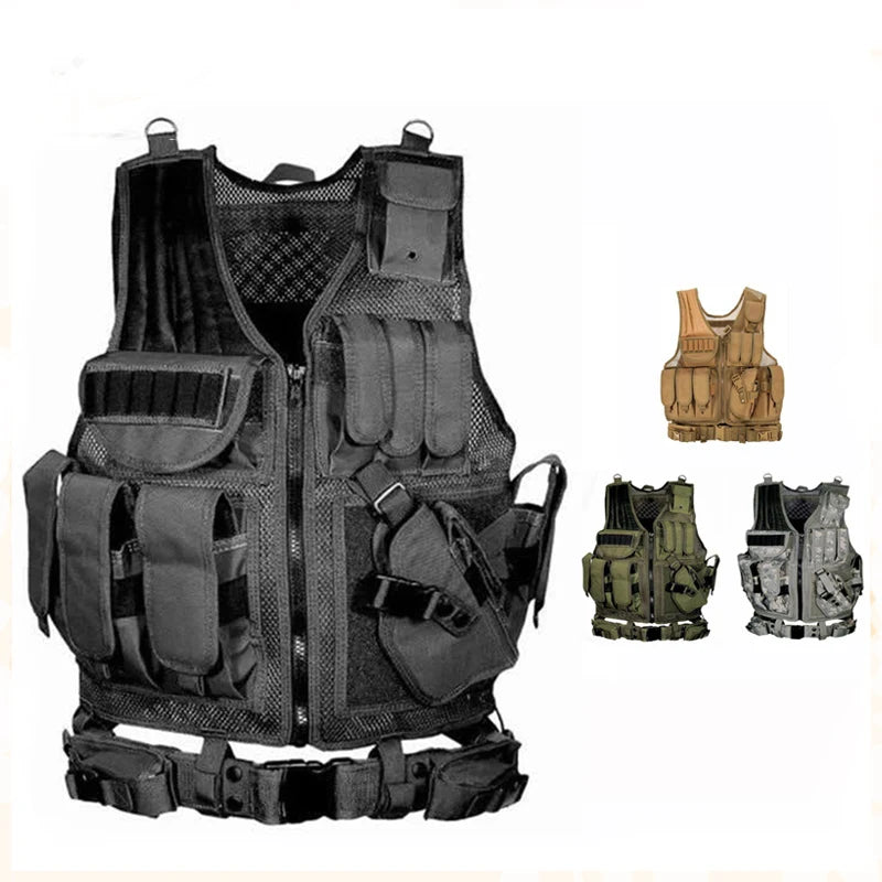 Adjustable MOLLE Tactical Vest For Airsoft War Games