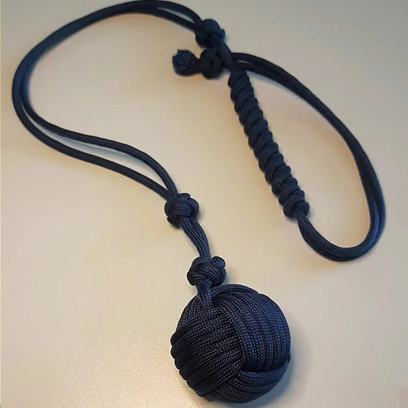 Outdoor EDC Monkey Fist Keychain Car Window Breaker