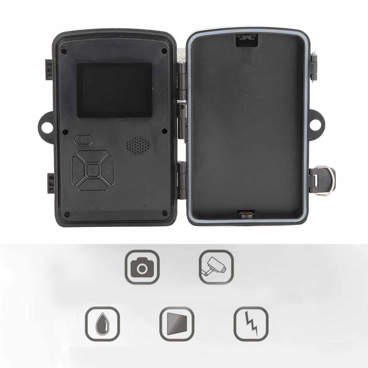 ZK40 Infrared Night Vision Camera 2.0in TFT HD Display 1920x1080P IP66 Waterproof Wildlife Trail Camera for Outdoor