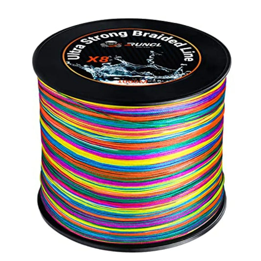 Braided Fishing Line No Stretch Abrasion Resistant High Visibility