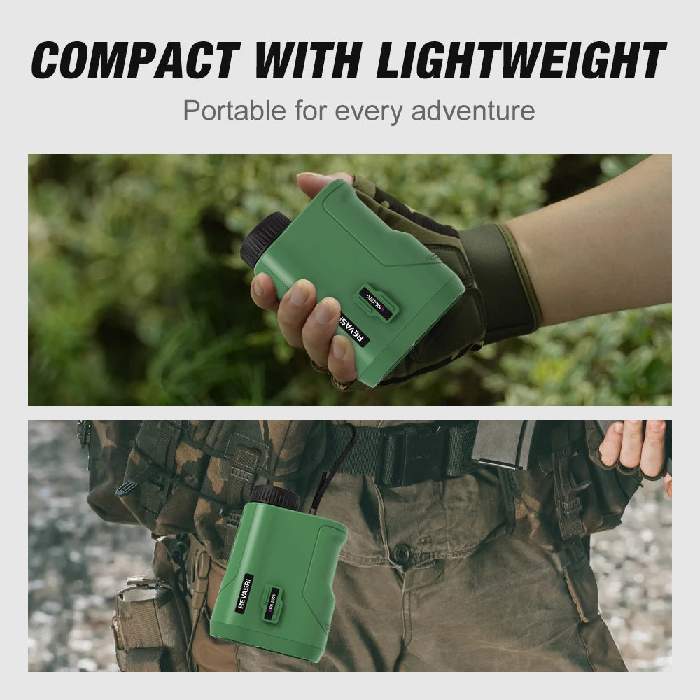 REVASRIE 1000M Multi Function Hunting Rangefinder With Golf Slope Mode