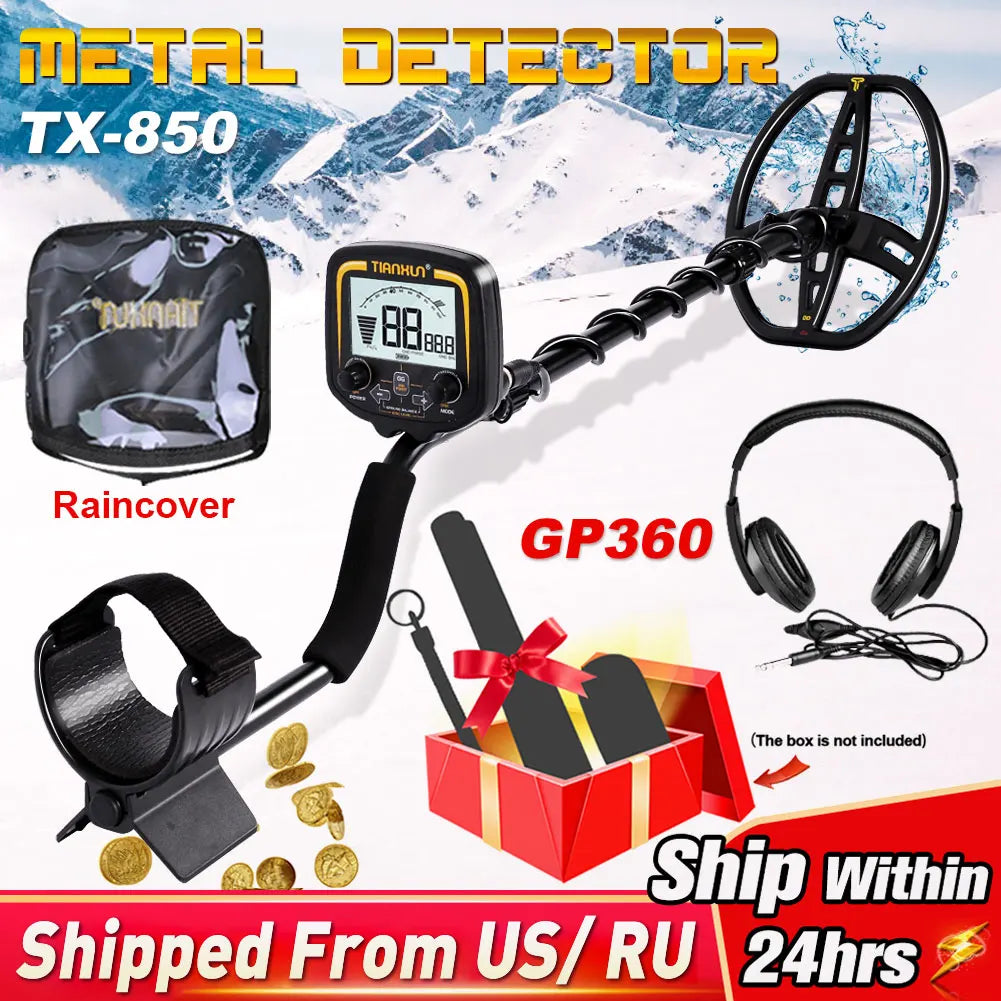 TIANXUN TX-850 Nugget Hunter Metal Detector Pinpointer 19 KHz