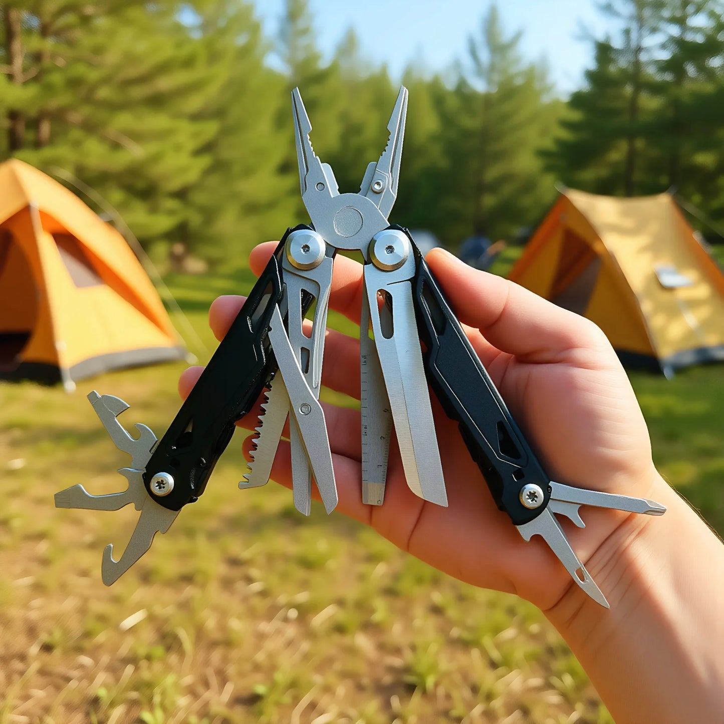 27 In 1 Multitool Pliers Stainless Steel Survival Tool