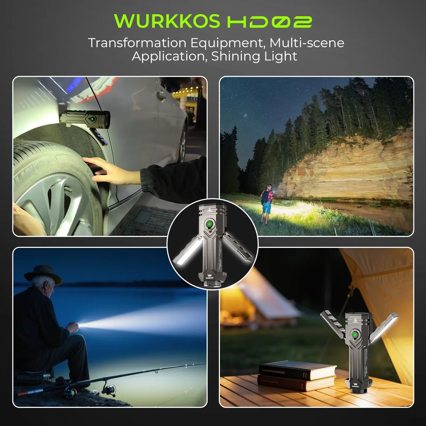 Wurkkos HD02 LED Camping Lamp For Outdoor Adventures Rechargeable