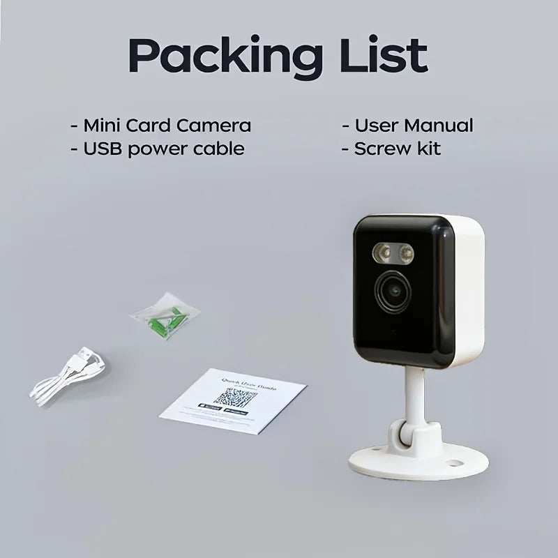 Funovation 1080p WiFi Smart Home Security Camera 2 Way Audio