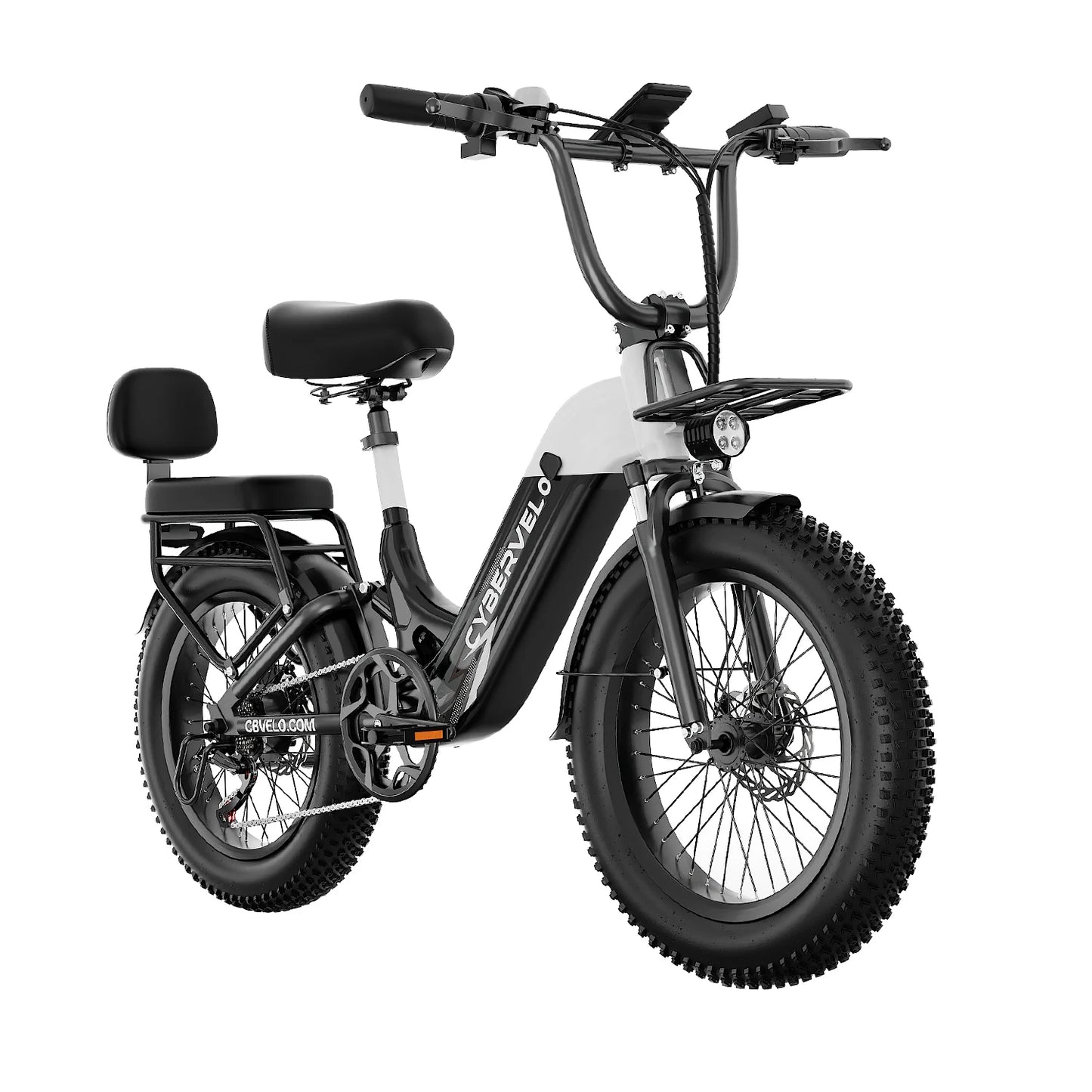 CYBERVELO Step-Thru Electric Bike EK12 with Removable Battery
