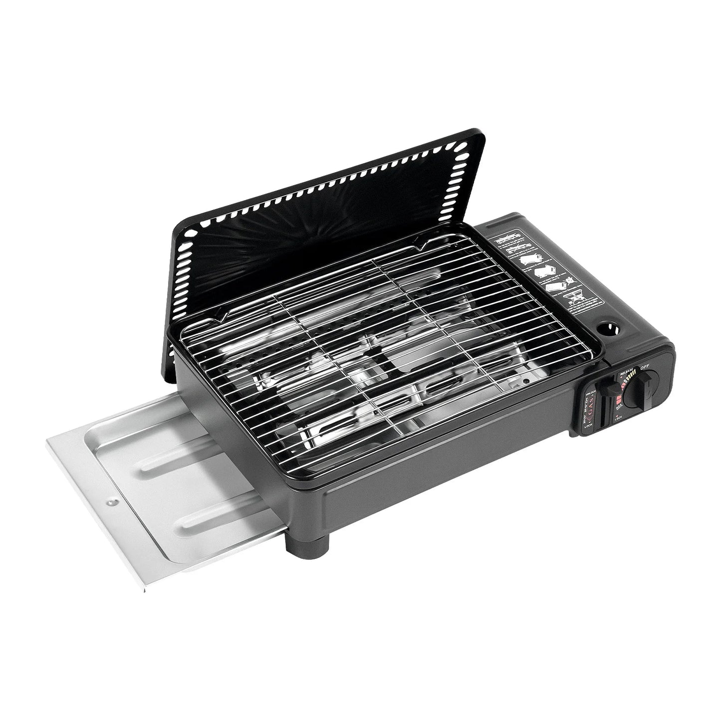 Portable Camping Gas Stove With Ignition For Outdoor Cooking