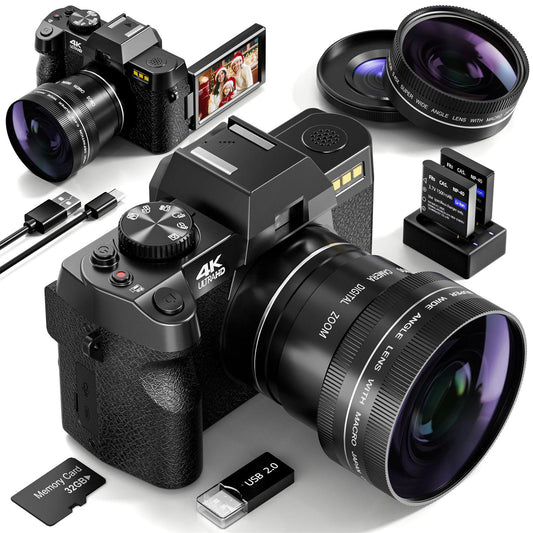 NBD 48MP Digital Camera With WiFi App Control And 4K Autofocus Anti Shake