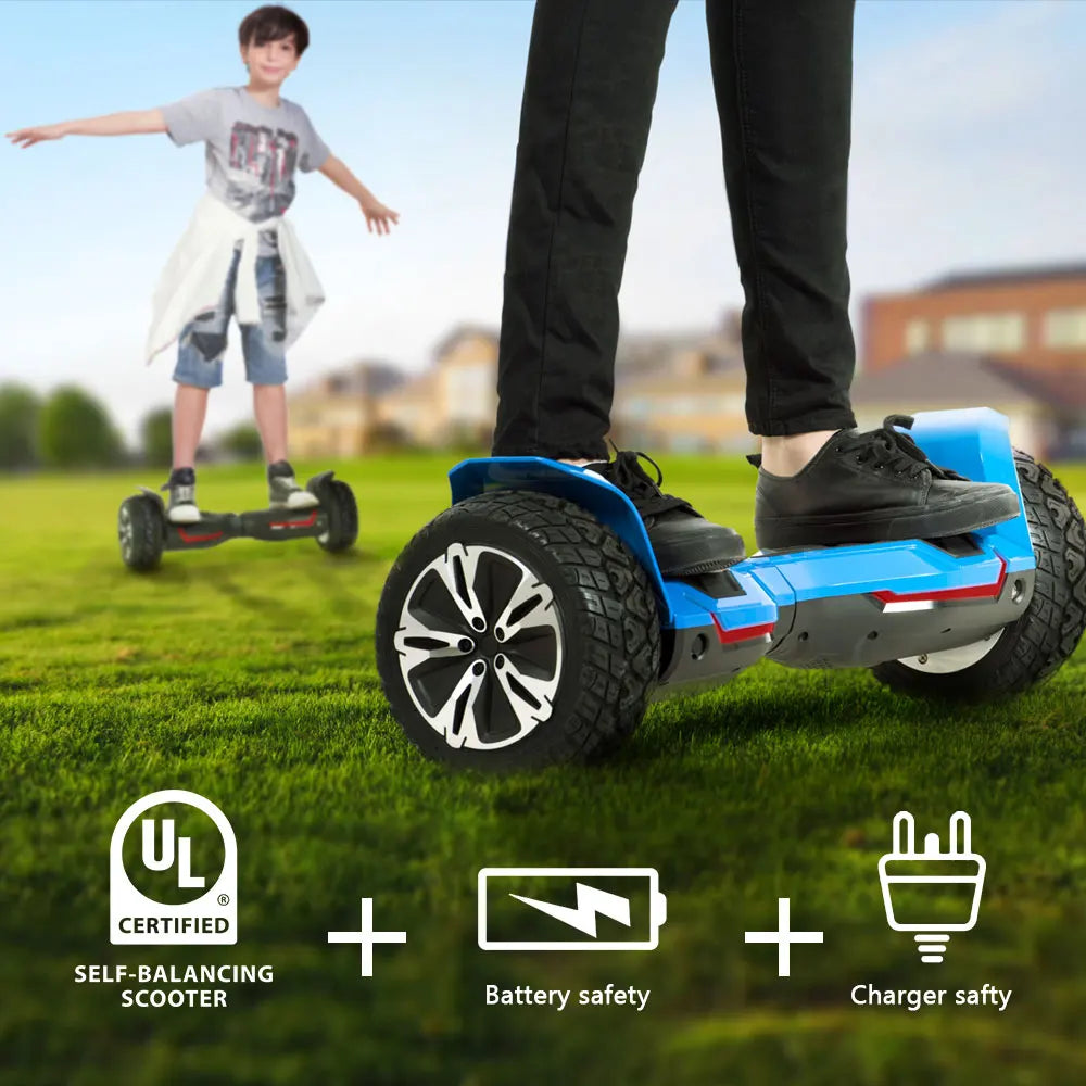 UL2272 Certified All Terrain Hoverboard With Bluetooth And LED Lights