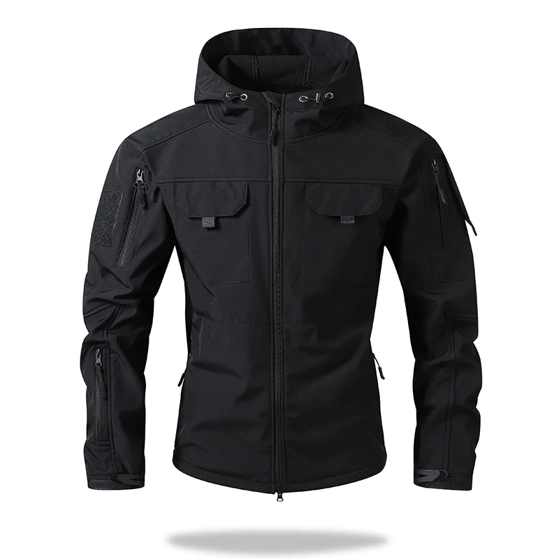 Lane JTCN Mens Hooded Tactical Jacket Windproof Waterproof Outdoor