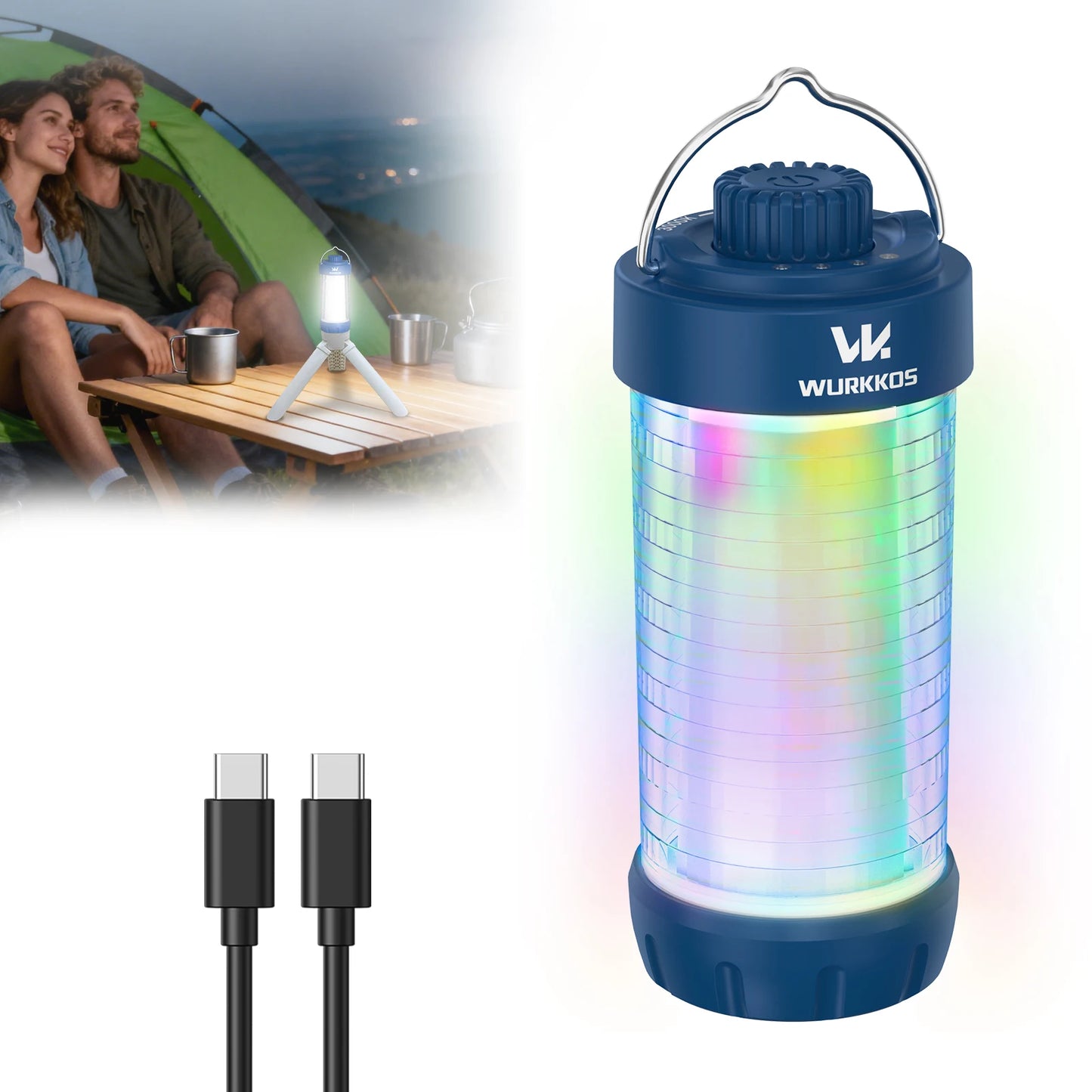 Wurkkos CL01 Camping Light 550 Lumens Rechargeable LED Flashlight