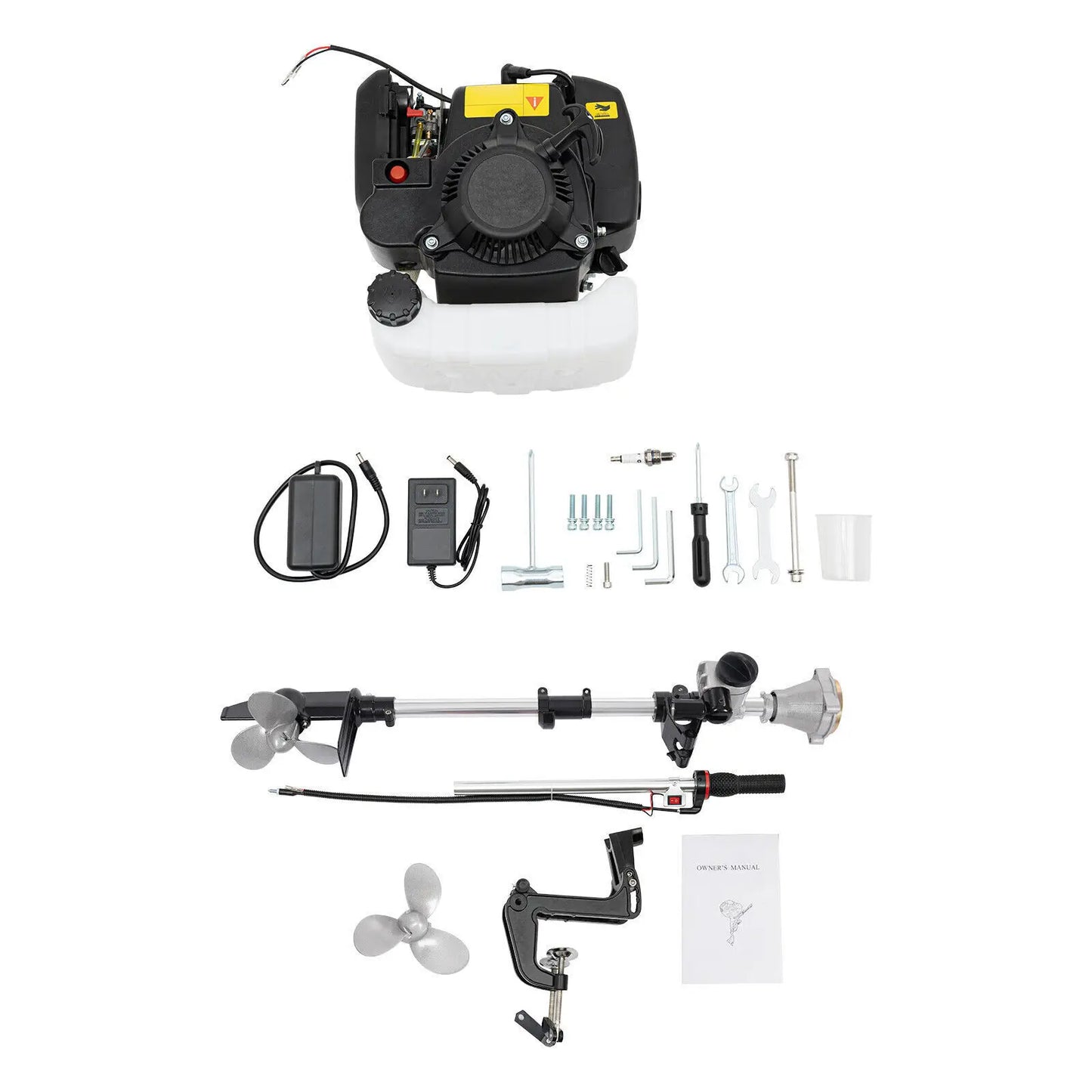 E-Start 7.5HP 4-Stroke Outboard Motor 144CC Tiller Control Boat Engine