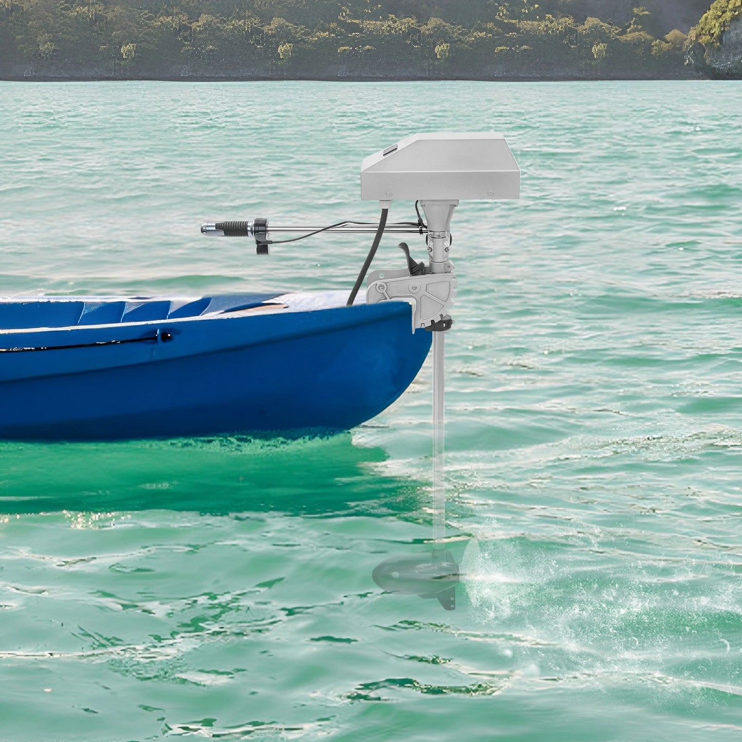 Hangkai 800-1500W LED Electric Outboard Motor 12-24V Display