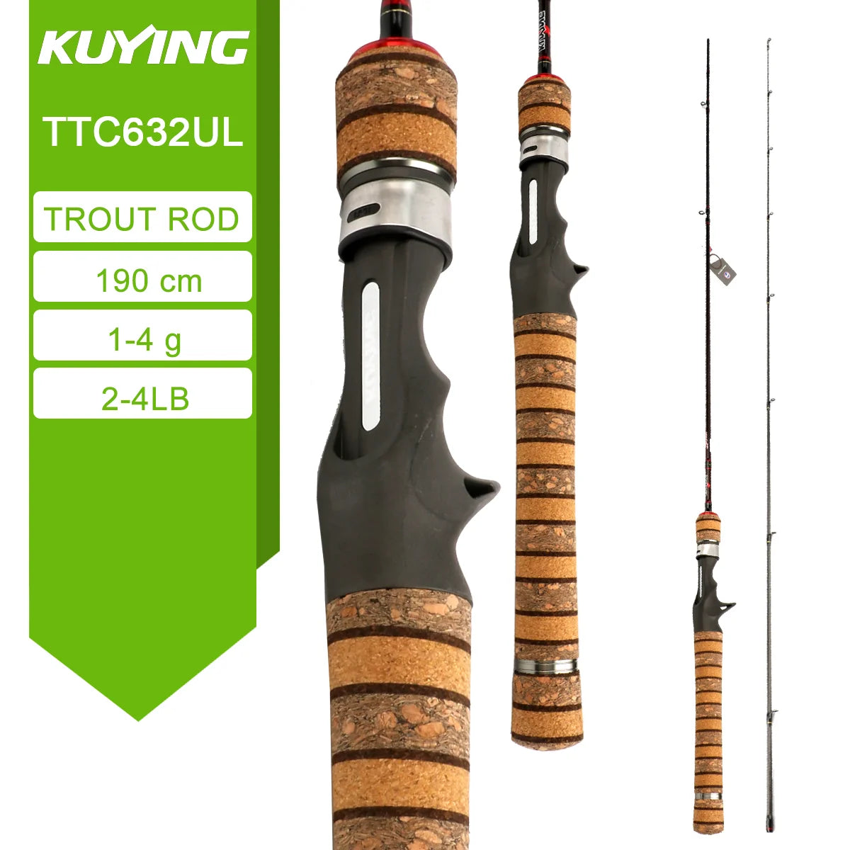 KUYING Teton LUL Fishing Rod Carbon Fiber Fast Action