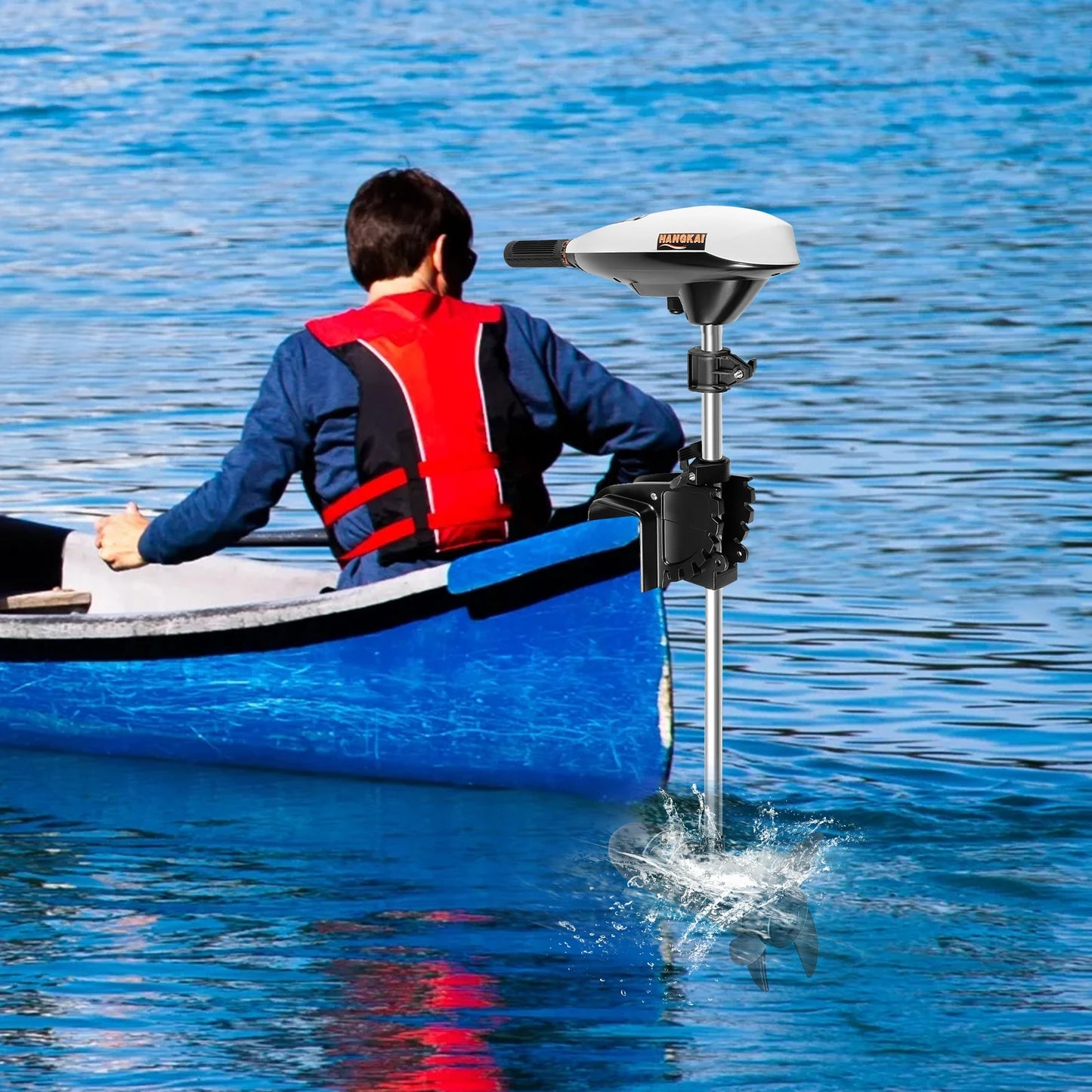 Electric Outboard Motor 5 Forward Gears 2 Reverse 660W 12V