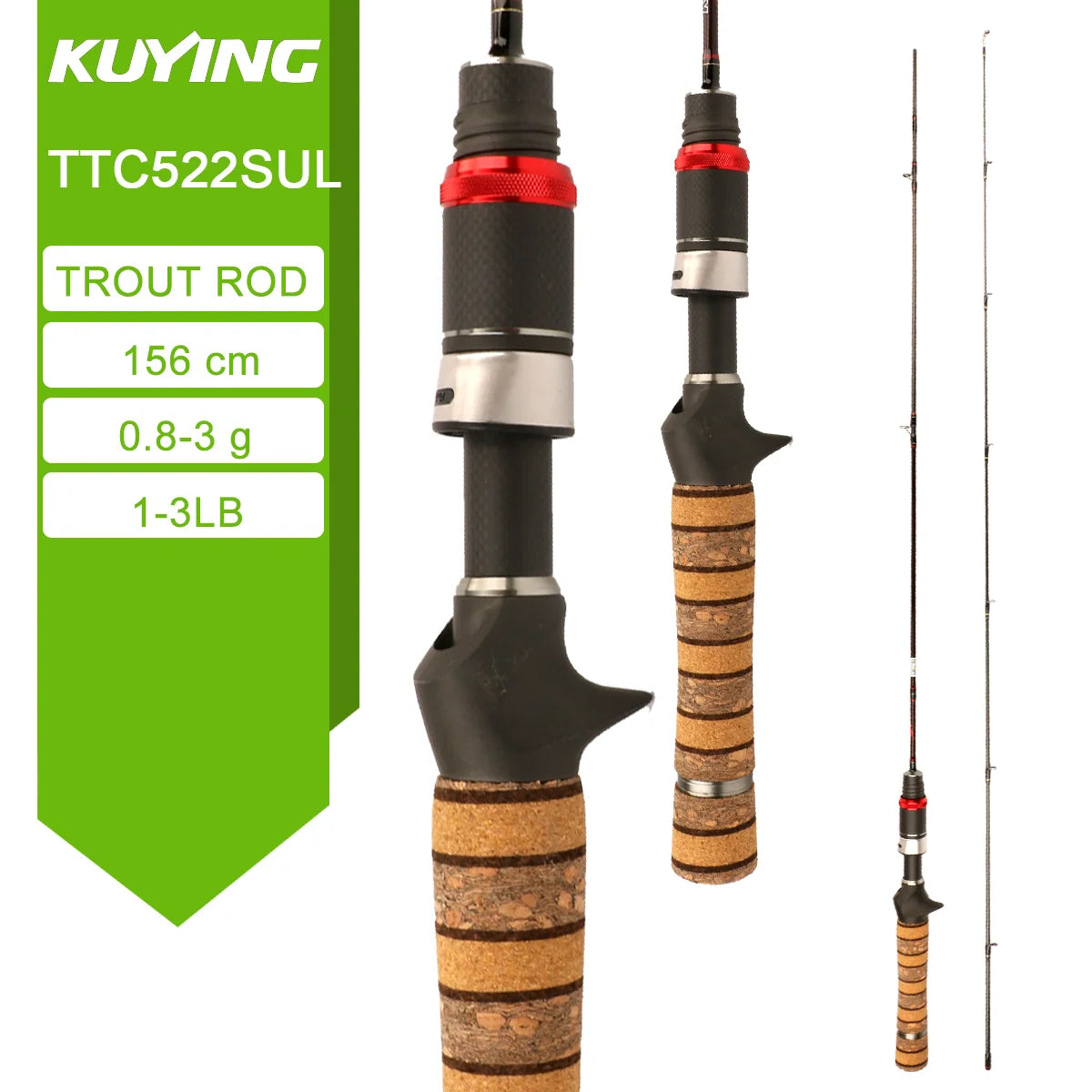 KUYING Teton LUL Fishing Rod Carbon Fiber Fast Action