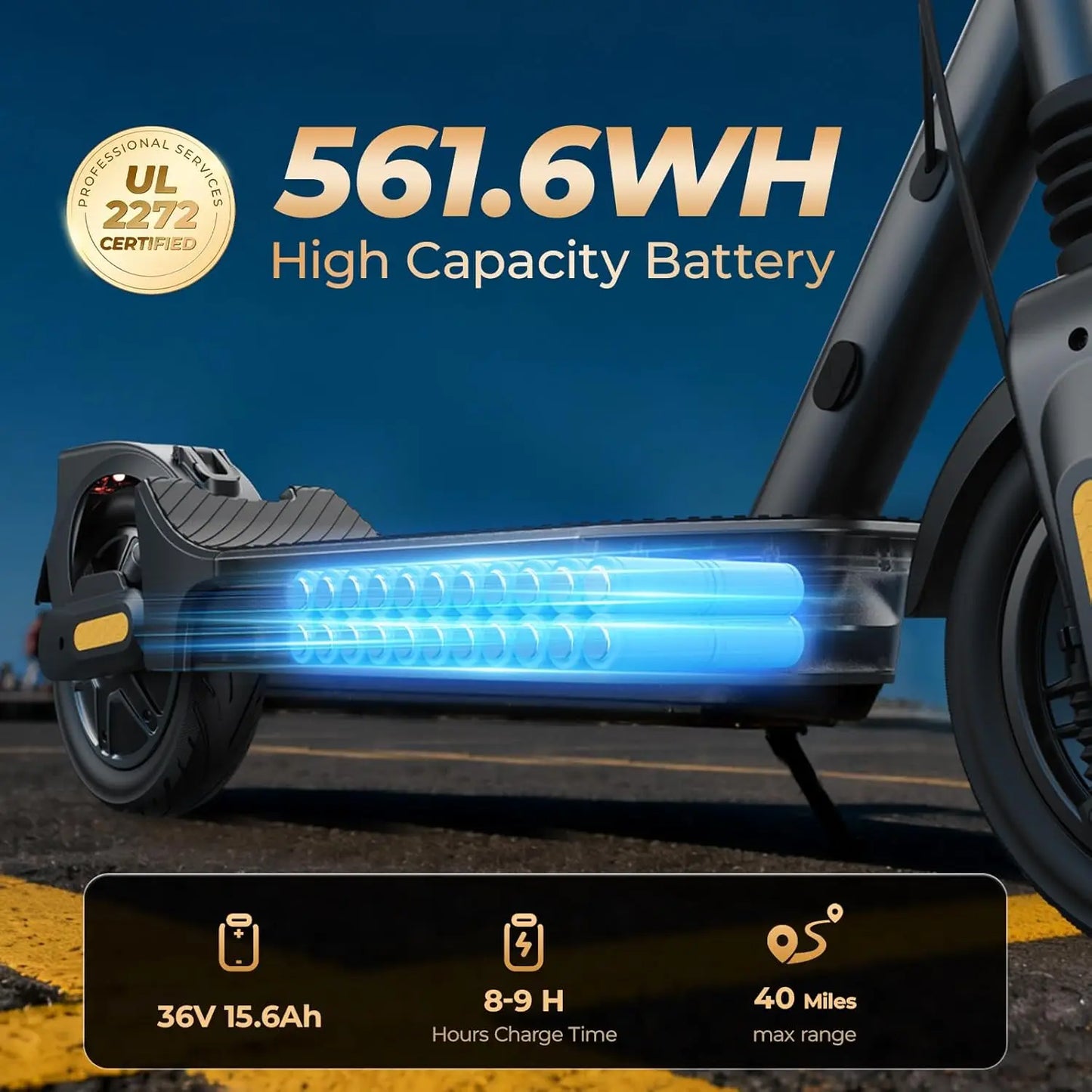 HeroPick E10 Pro Max Electric Scooter 1000W 40 Mile Range